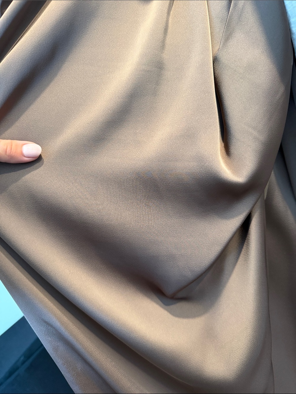 Birdy Grey Lydia Matte Satin Dress in Mocha - Picture 10 of 14